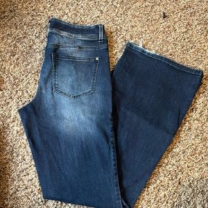 Maurice's jeans mid rise dark denium